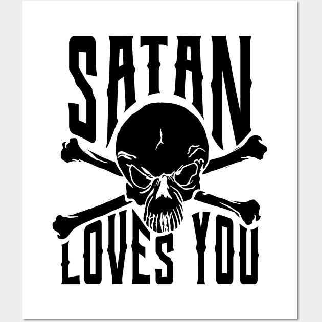 satan loves you Wall Art by Aloenalone